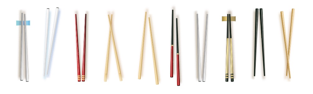 Different kinds of chopsticks | Source: Shutterstock