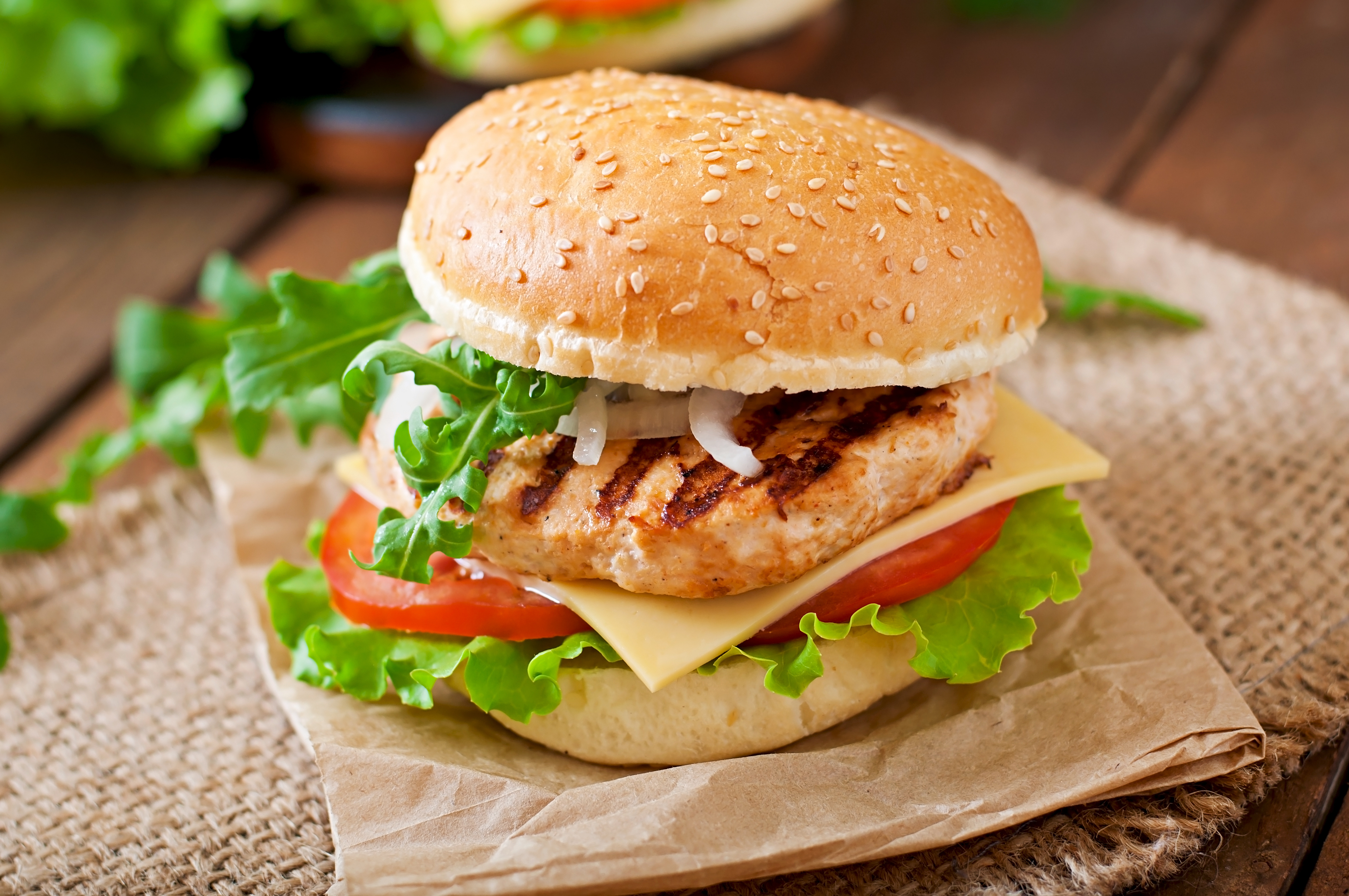 A turkey burger | Source: Shutterstock