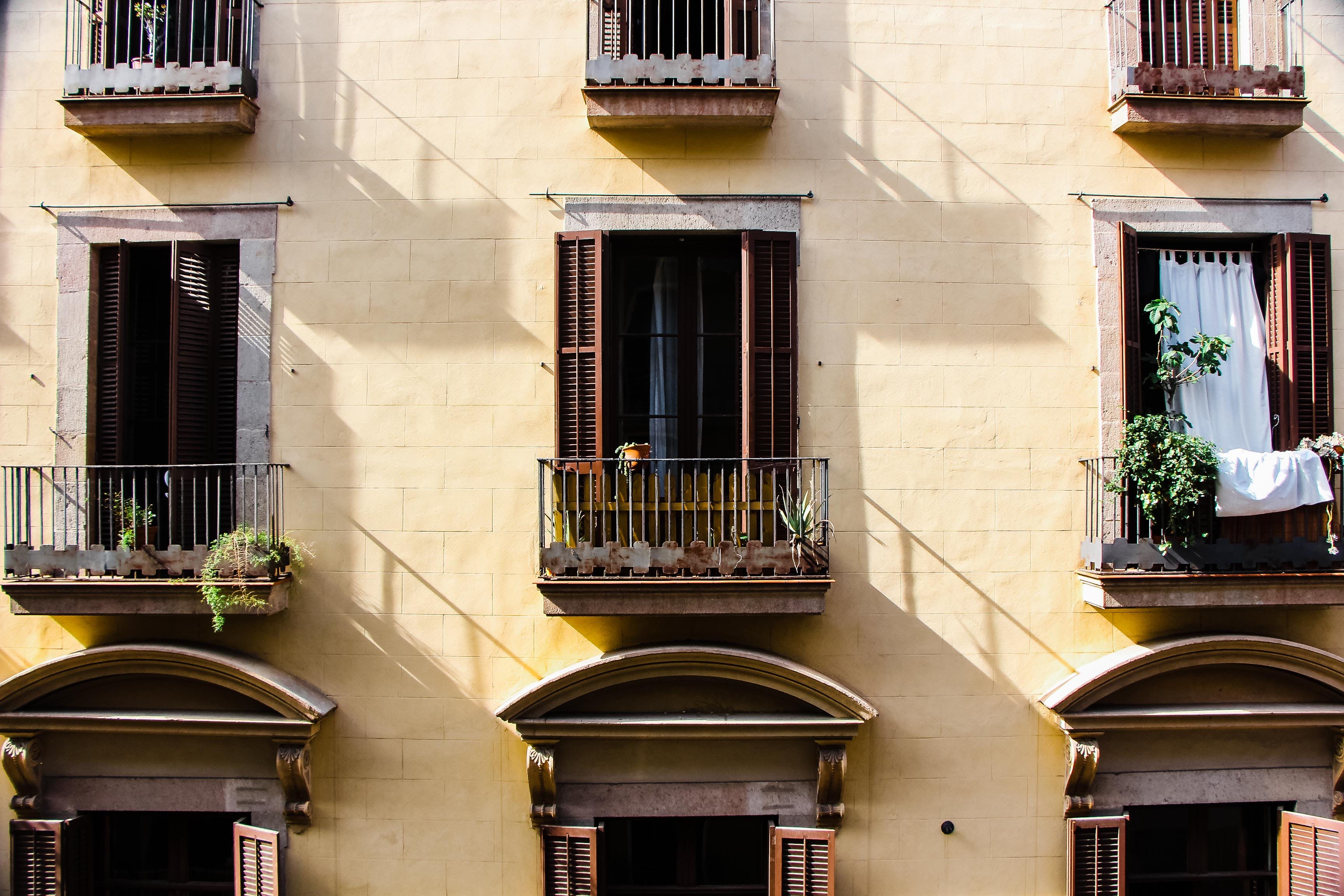 Balconies in the building | Source: Pexels