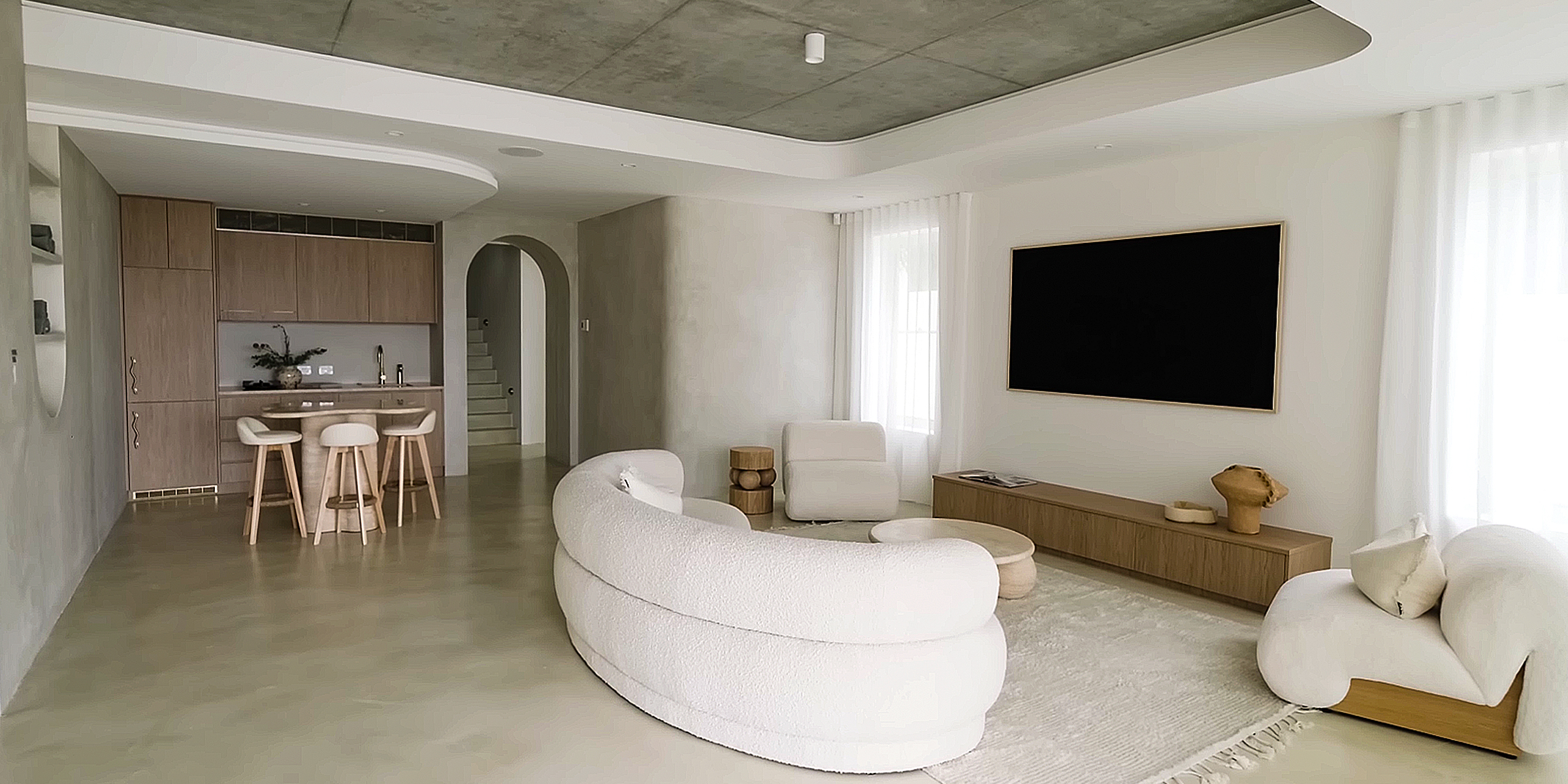 A Greek-inspired residence | Source: YouTube/ABIInteriors