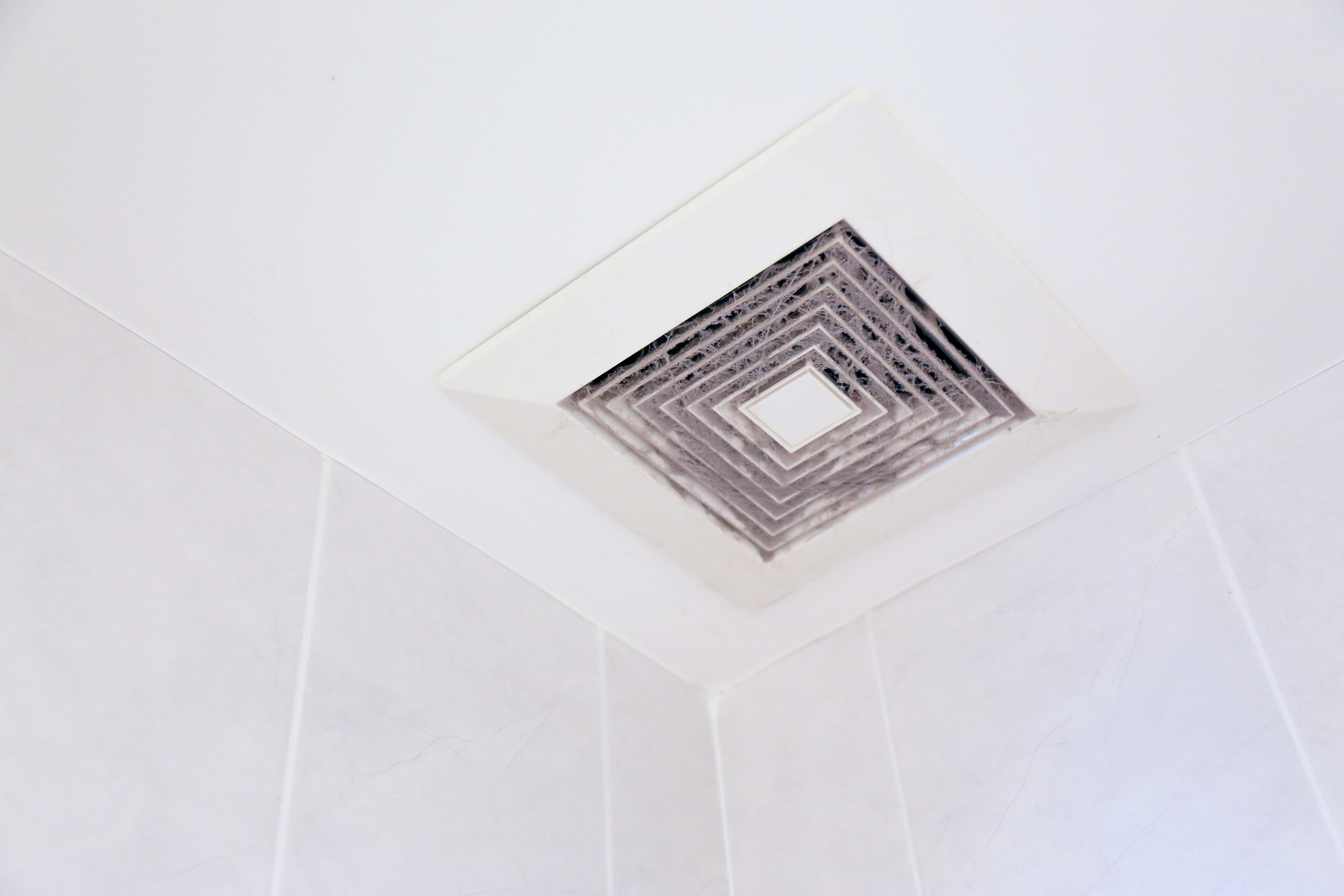 A dirty bathroom exhaust fan | Source: Shutterstock