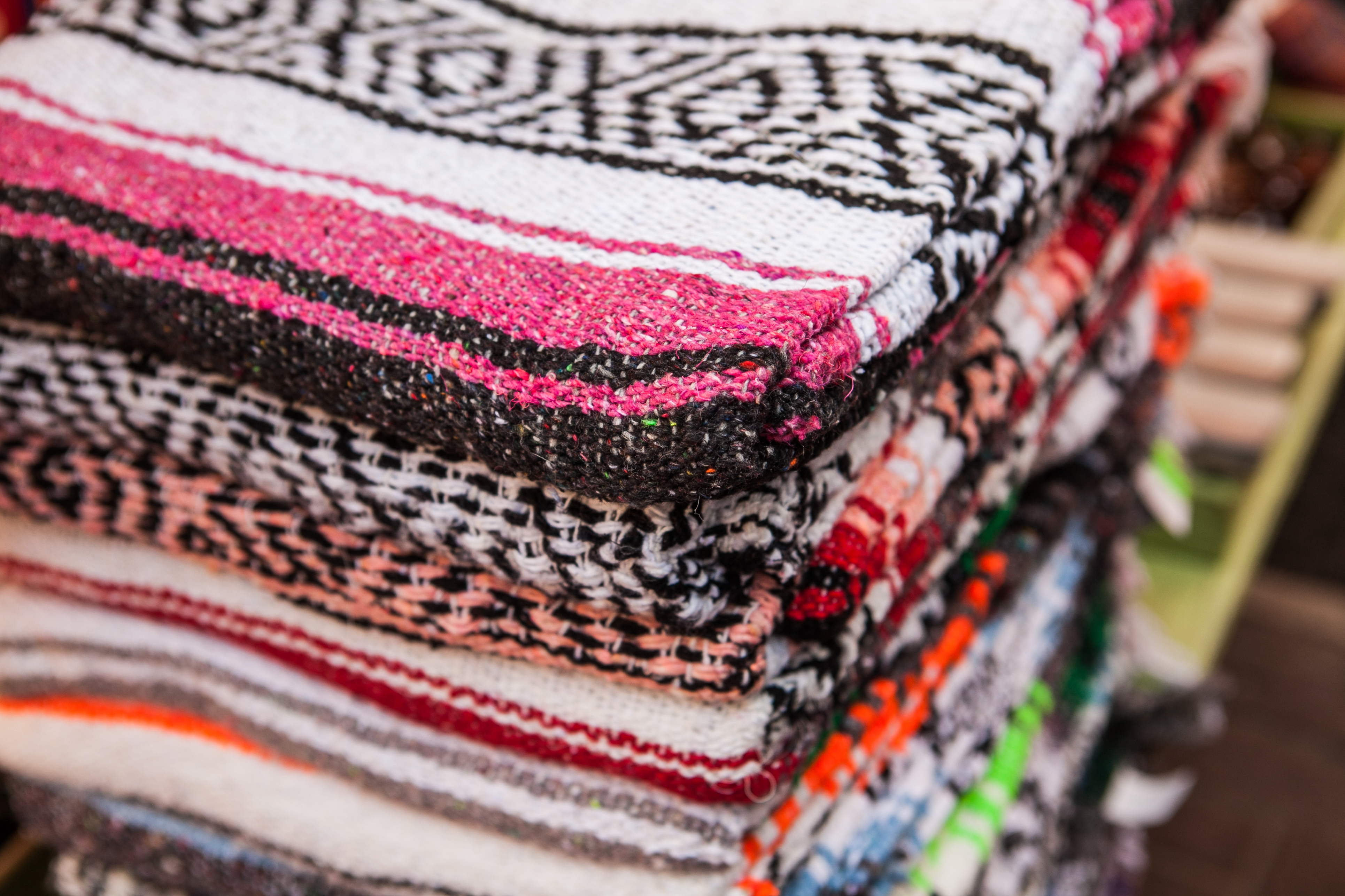 Wash your Mexican blanket separately initially to prevent color bleeding and avoid damage to other fabric. | Source: Shutterstock