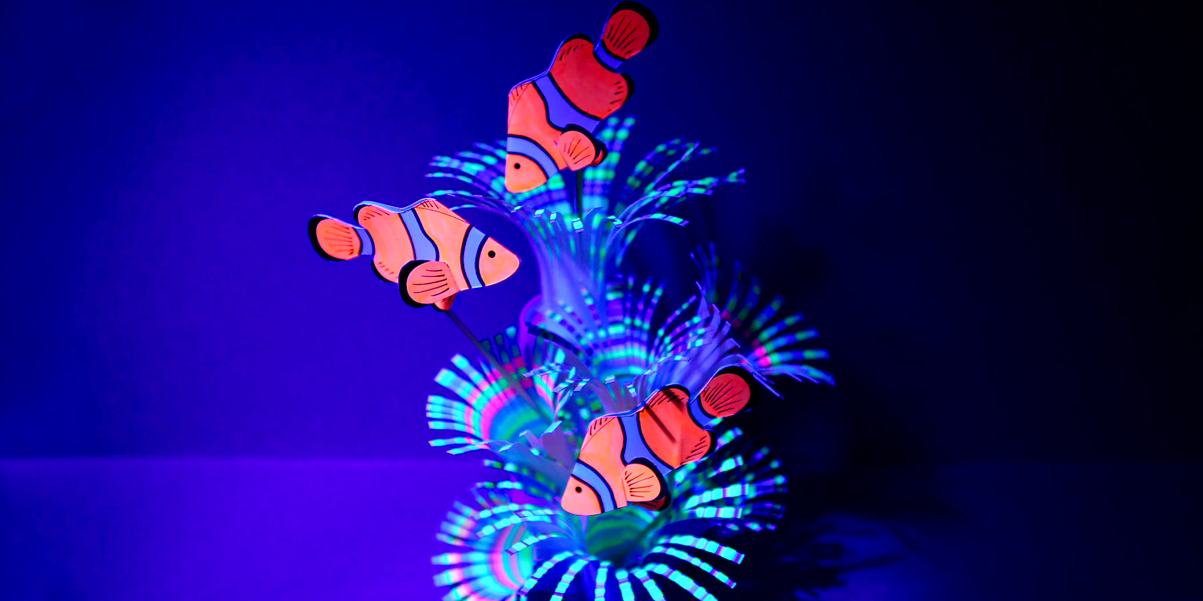 A paper craft inspired by coral reef and clownfish | Source: YouTube/diydesigner5766