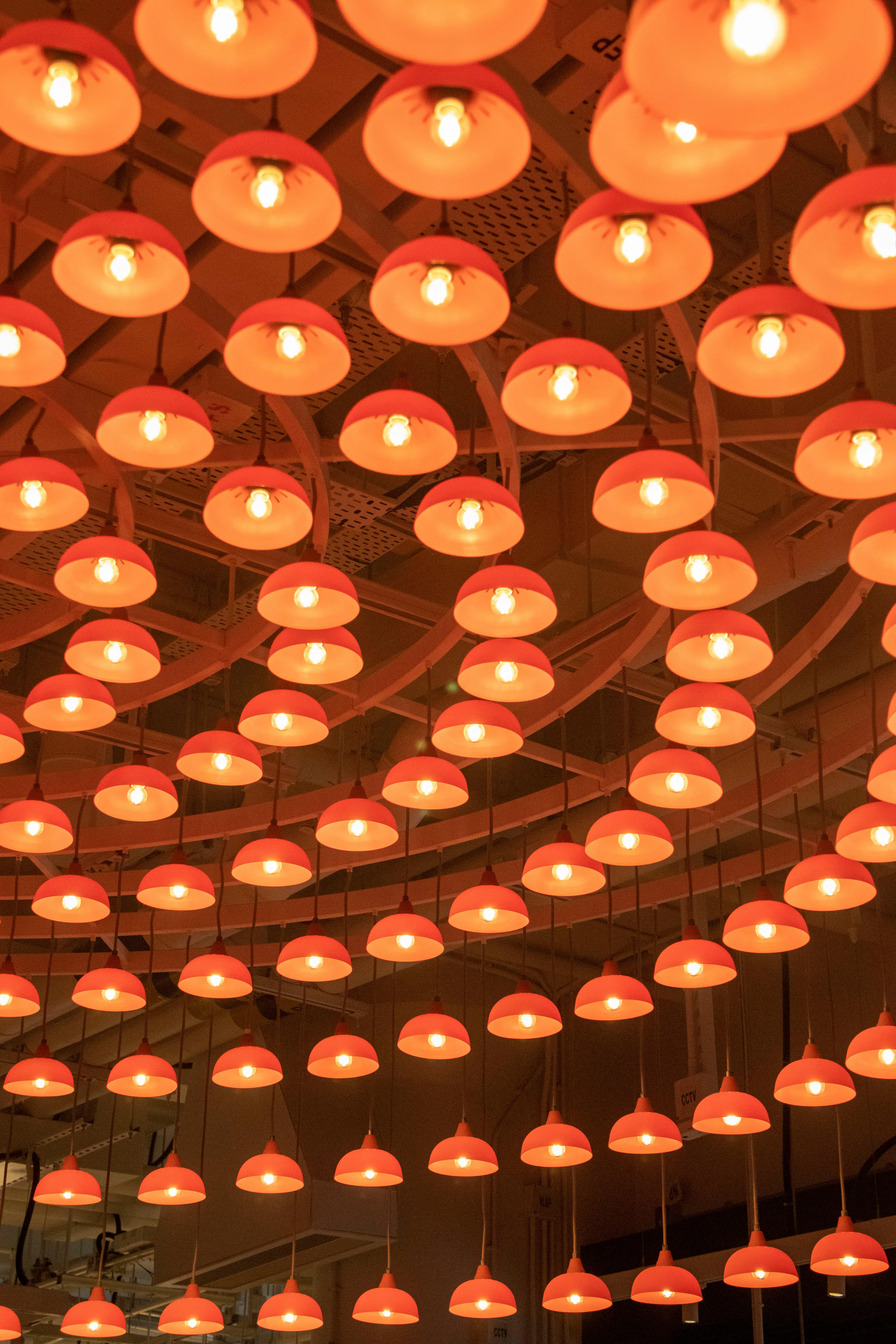 Orange pendant lights | Source: Pexels