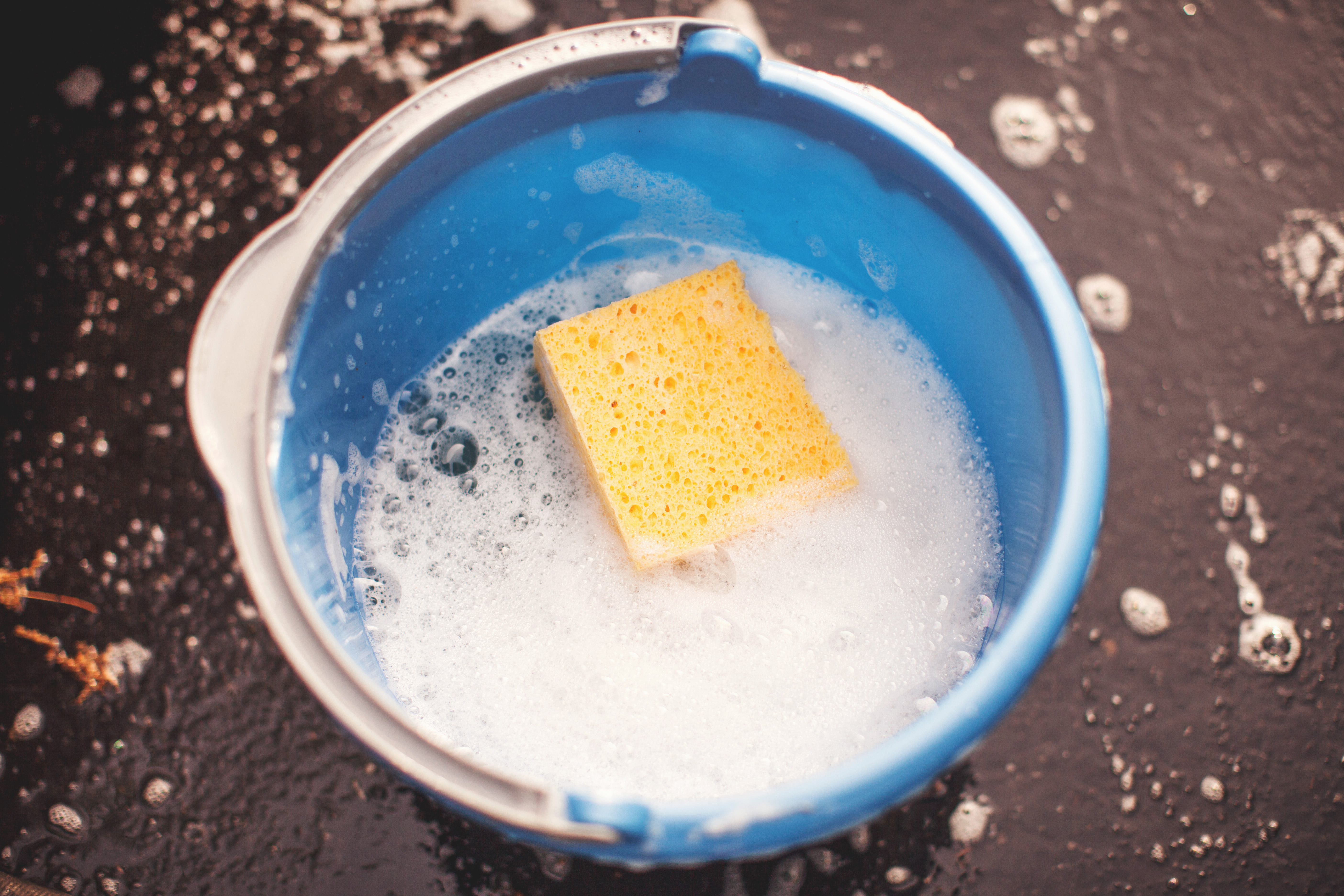 Soapy water in a bucket | Source: Getty Images