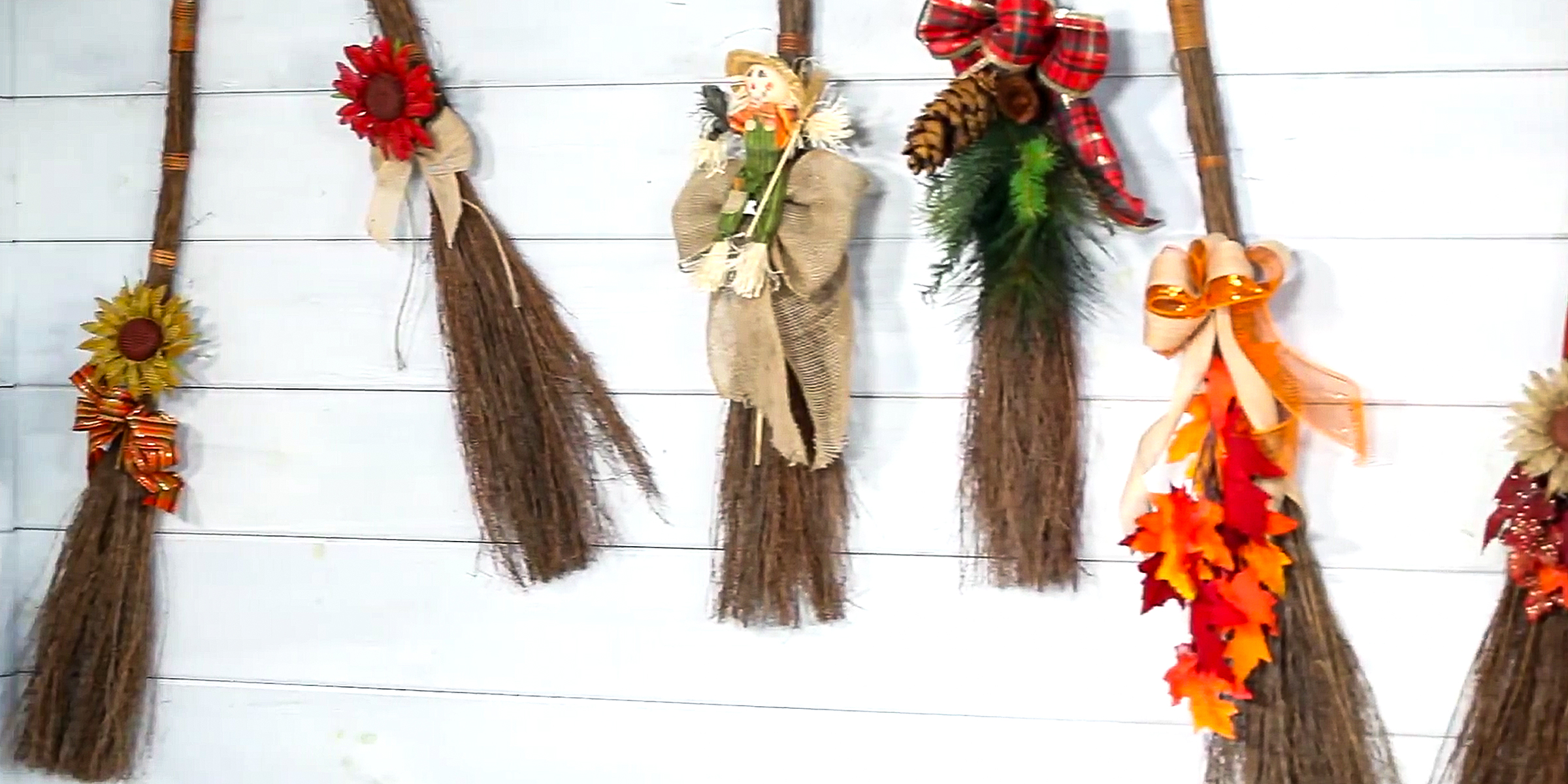 Cinnamon broomsticks on a wall | Source: YouTube/cbkglobalent305