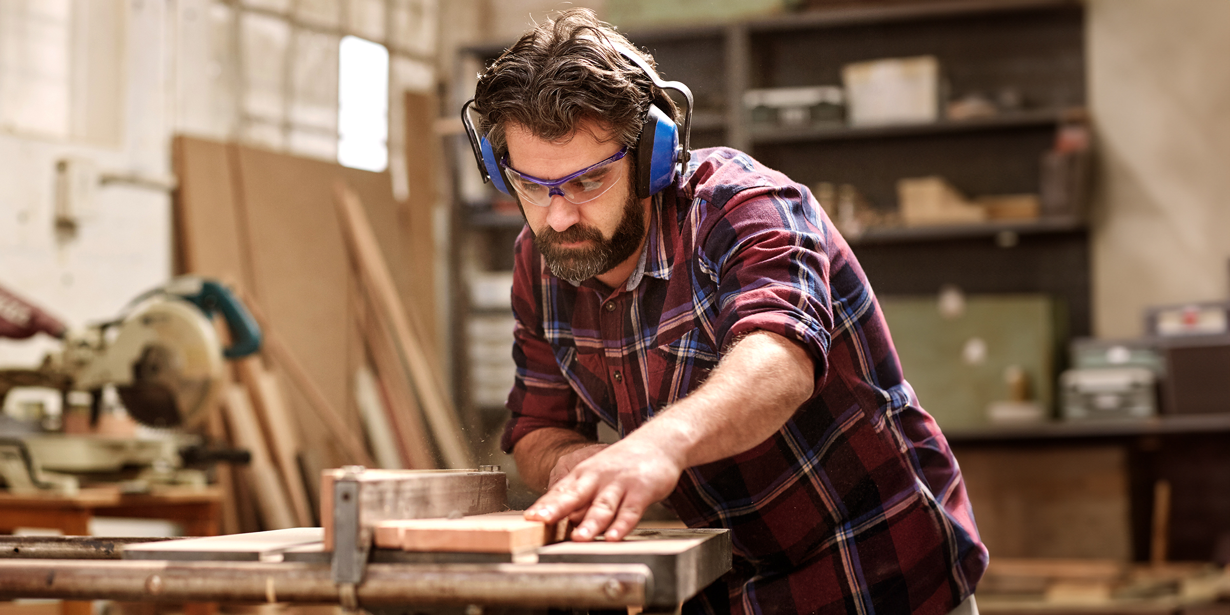 A carpenter at work | Source: Shutterstock